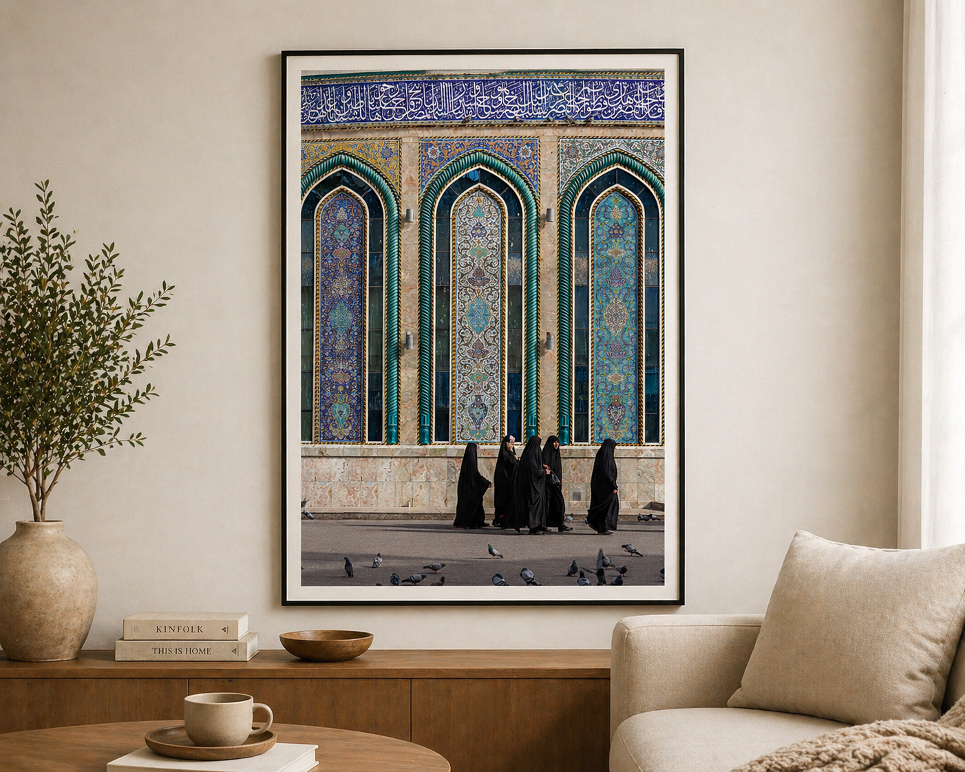 Pilgrims in a room