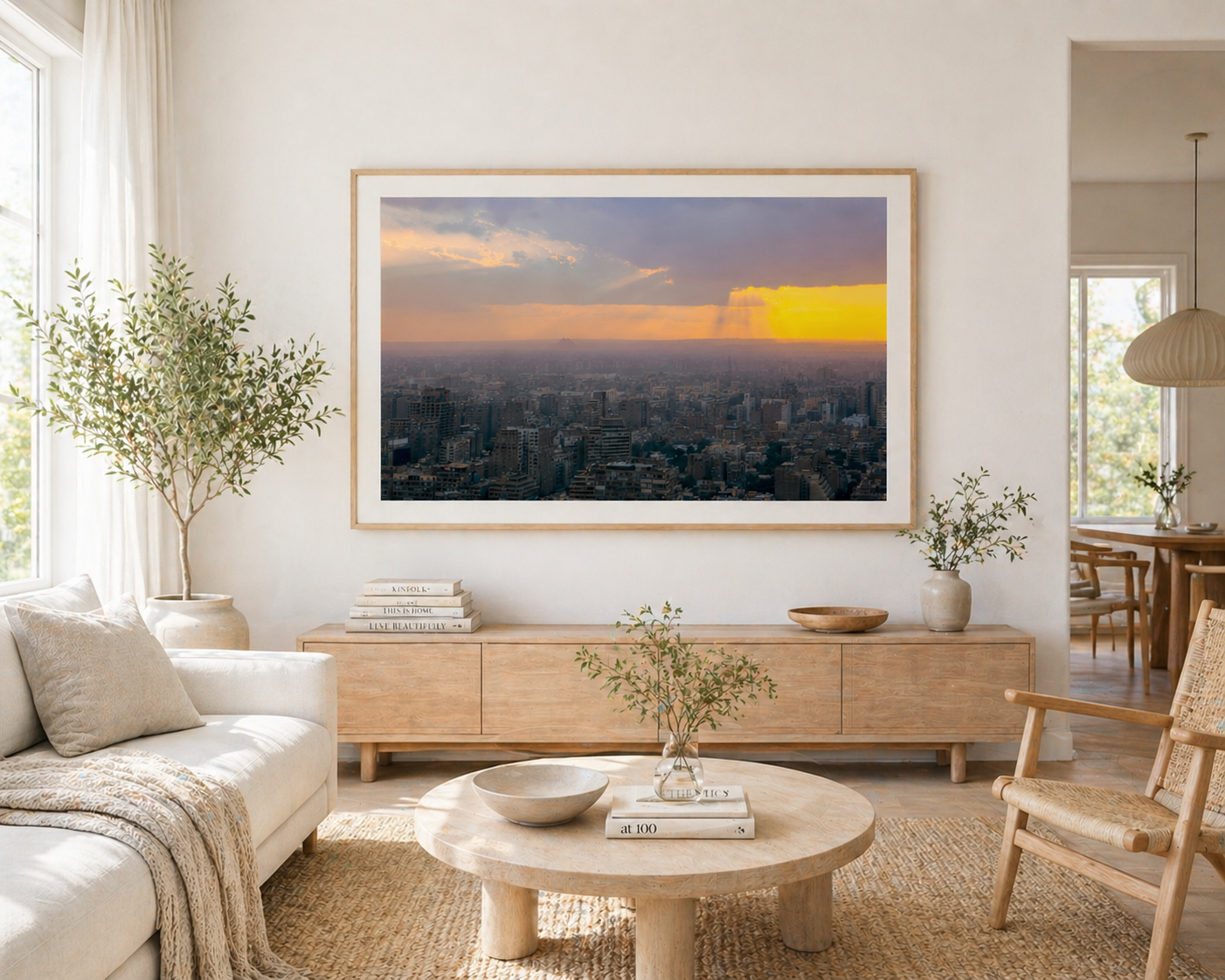 Cairo and the Pyramids in a room